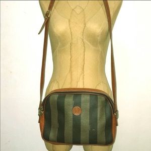 Fendi Pequin Stripe Crossbody